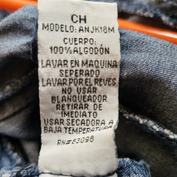 Cavalini Denim Collection Blue Jacket (w/ Hood) Size Small - Picture 4 of 6